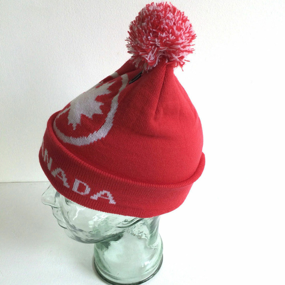 Air Canada Winter Ski Toque Knit Pom Beanie Hat - Picture 2 of 6